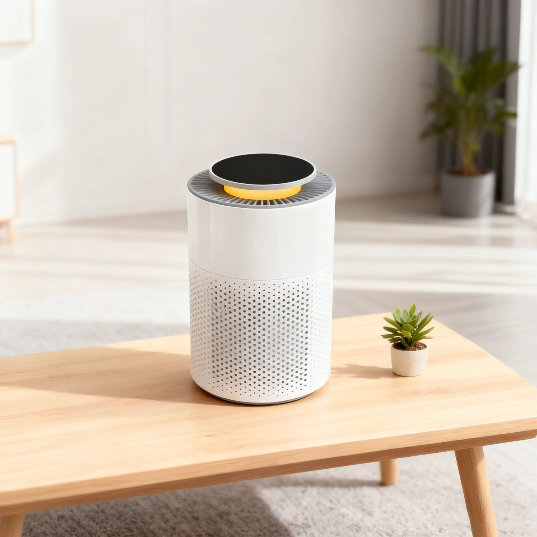 Home Air Quality Appliances Electric Desktop HEPA Filter Children Lock 3 Gear Speed Household Air Purifier